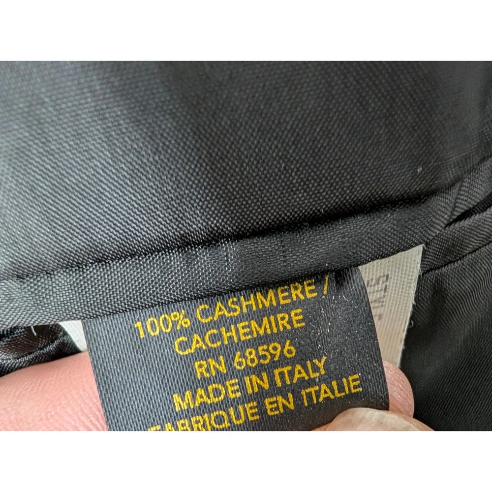 Donna‎ Karan Signature Blazer Mens 42 Long Cashmere Gray 3 Button Jacket Office